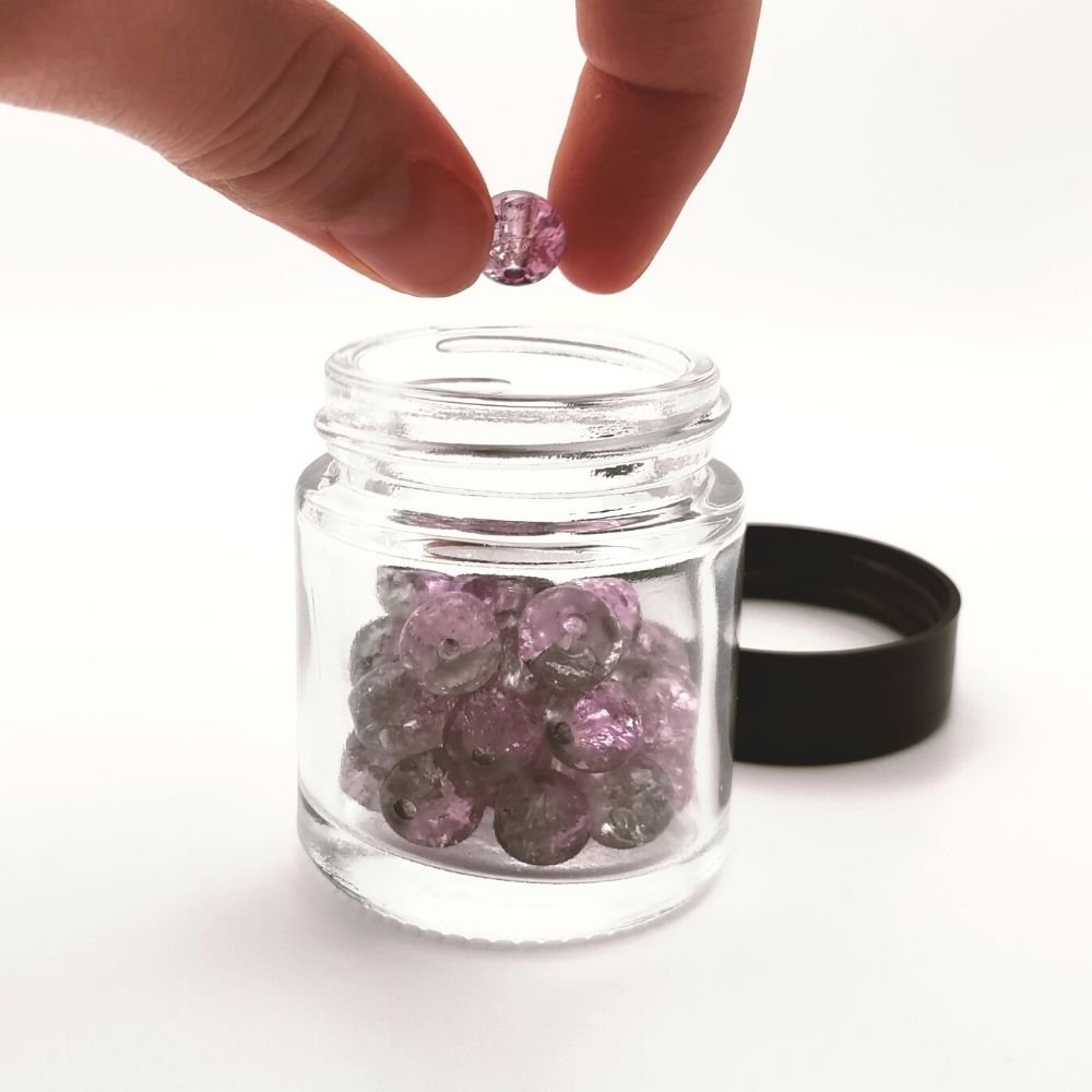 Goal Tracker- Purple Crackle Beads2