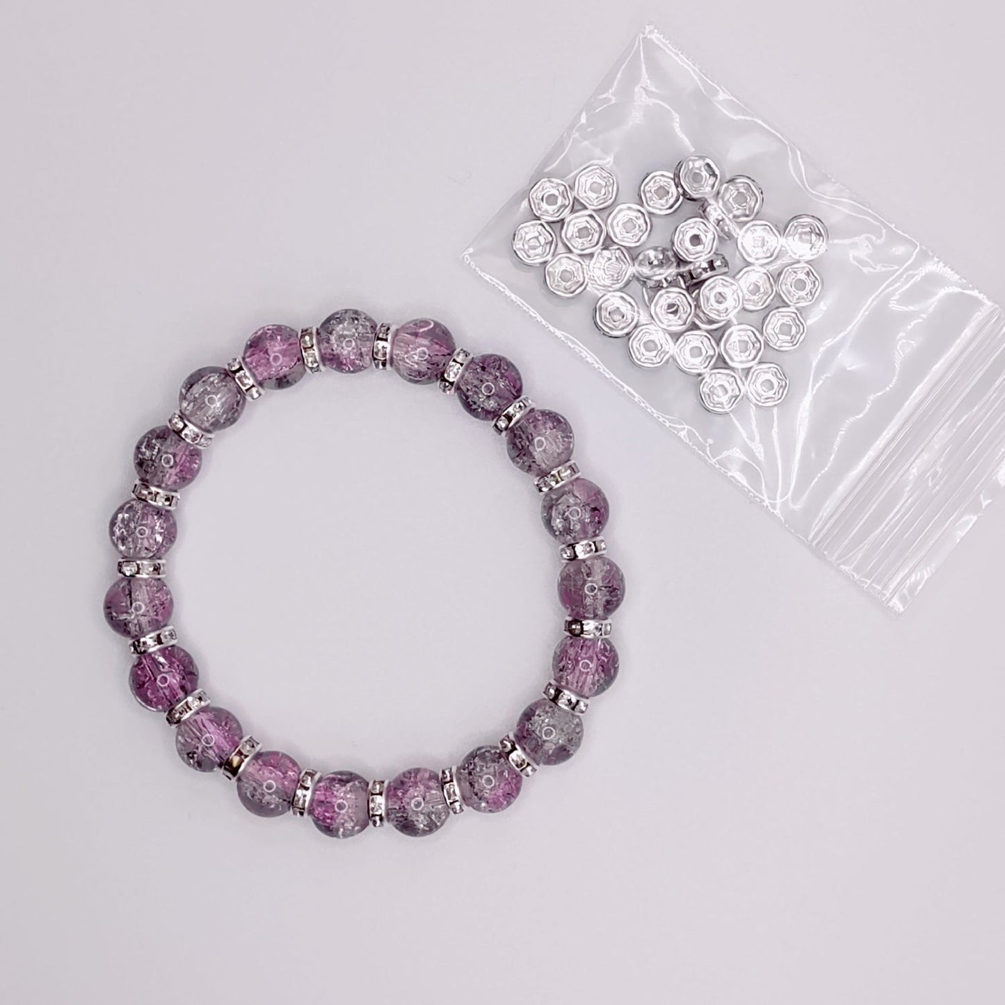 Goal Tracker- Purple Crackle Beads5