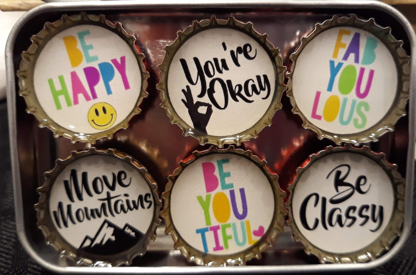 Handmade Inspirational "Be You" Bottlecap Fridge Magnet 2