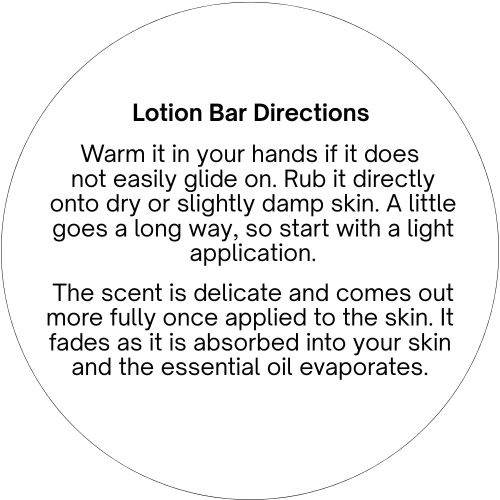 Lotion Bar Directions