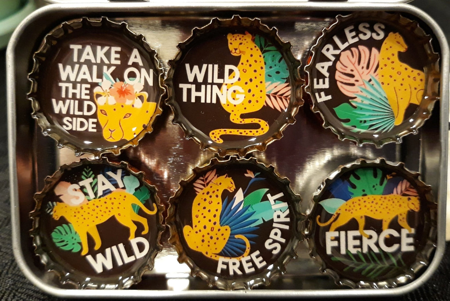 "Wild One" Cheetah Jungle Theme Fridge Magnet 2