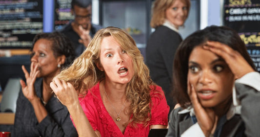 over-reacting woman