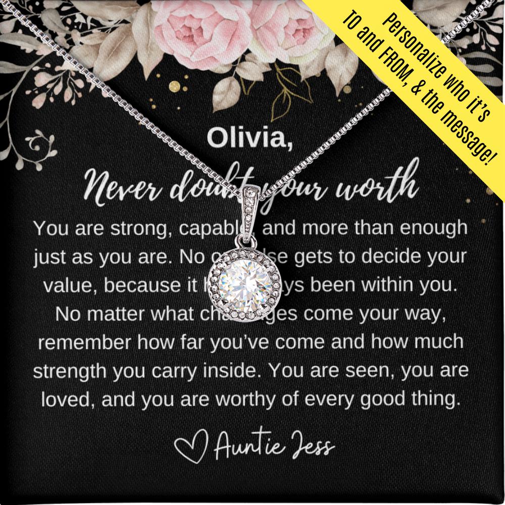 Never Doubt Worth Necklace