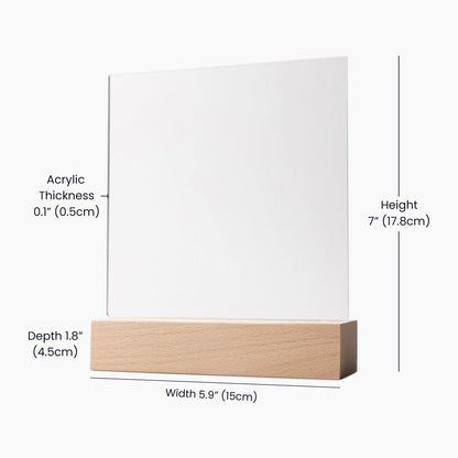 Acrylic Plaque Dimensions