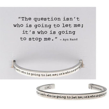 Ayn Rand Quote Bracelet 