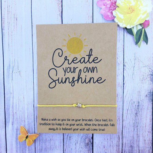Create Your Own Sunshine Wish Bracelet 