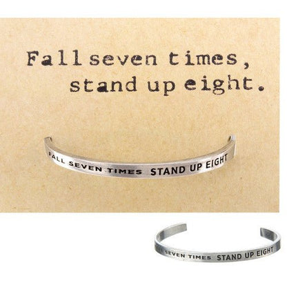 Fall Seven Times, Stand Up Eight Bracelet 