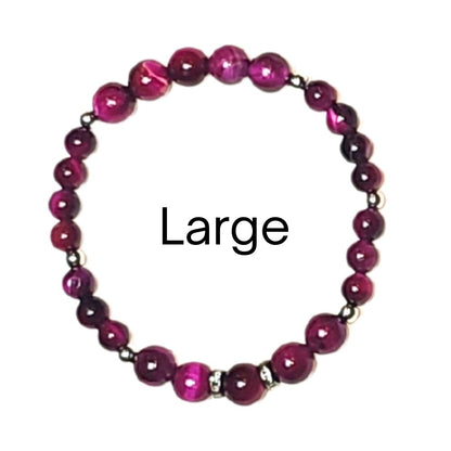 Fuchsia Large grounding bracelet