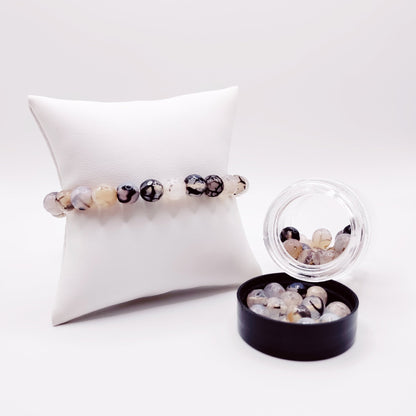 Goal Marker Agate Ice Beads