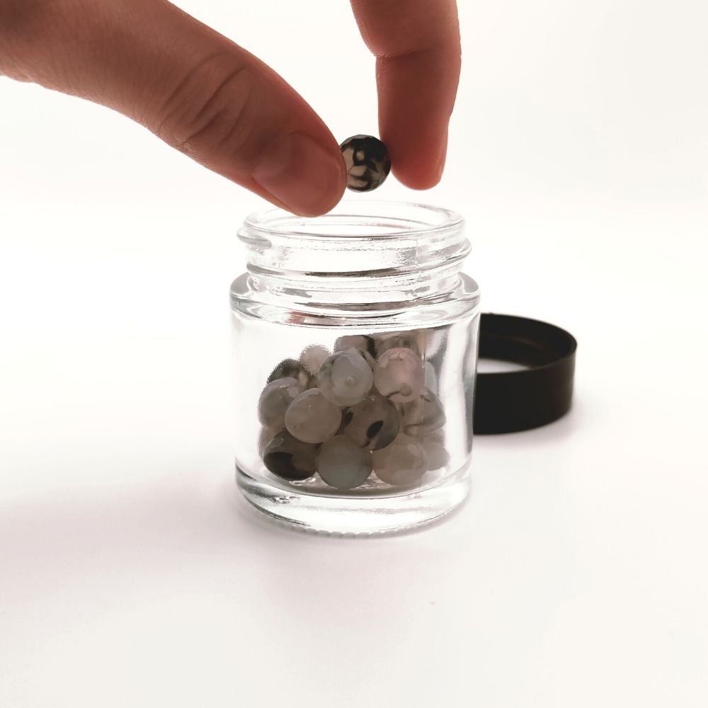 Goal Marker Agate Ice Beads2