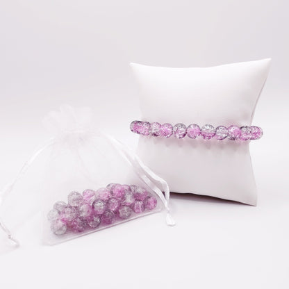 Goal Tracker- Purple Crackle Beads