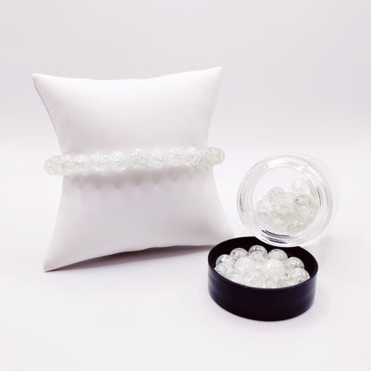 Goal Tracker Clear Crackle Beads