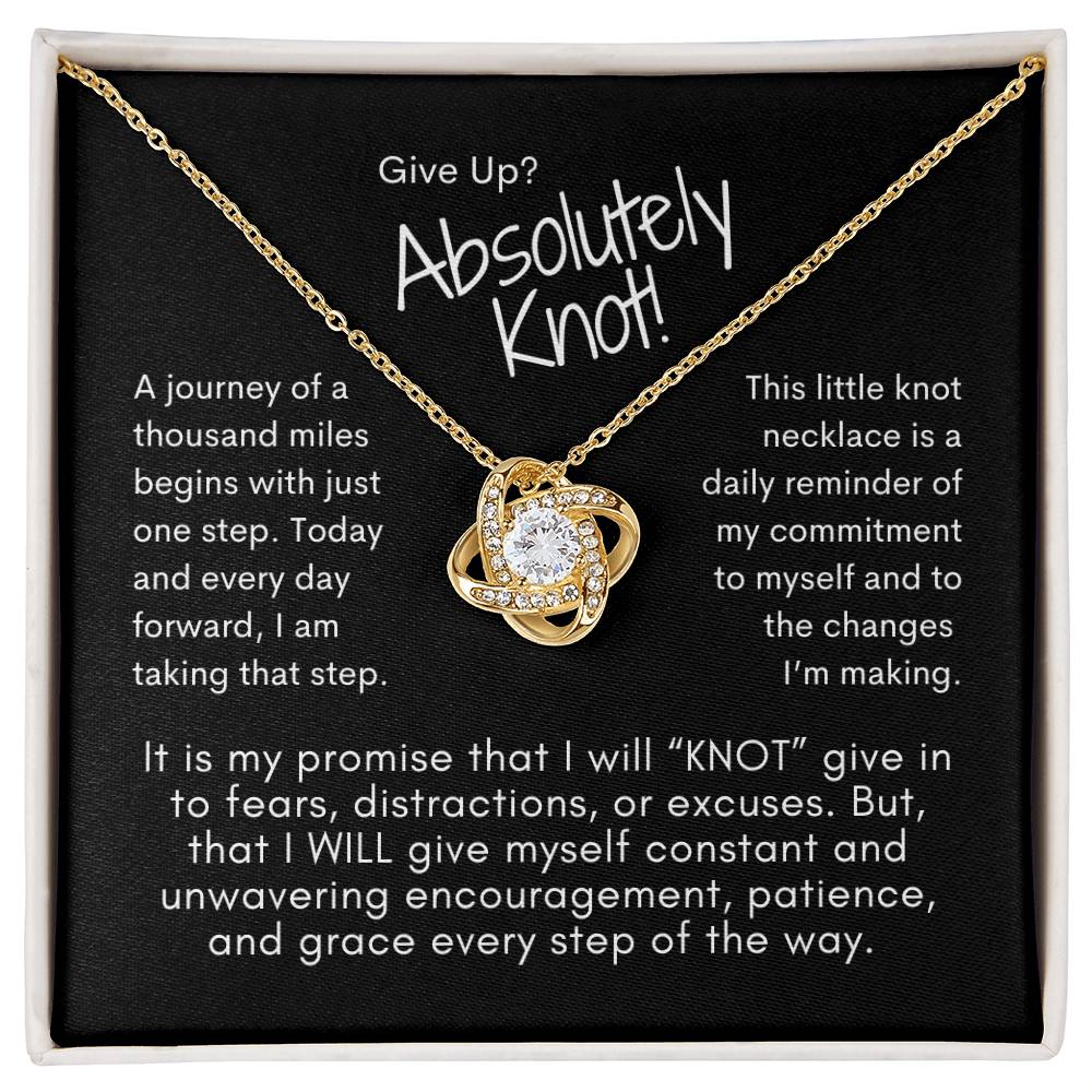 Knot Necklace for Personal Growth 