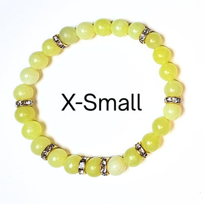 x small lemon jade bracelet