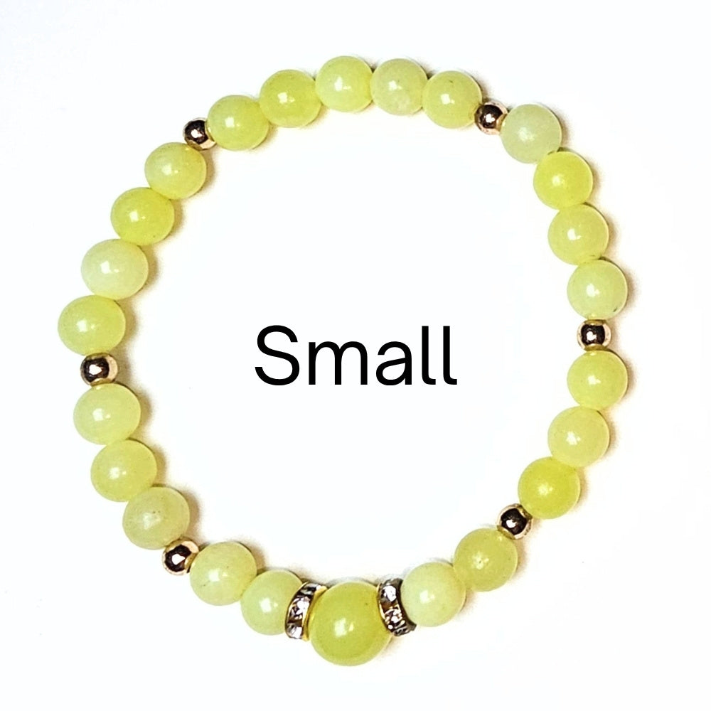  small lemon jade bracelet