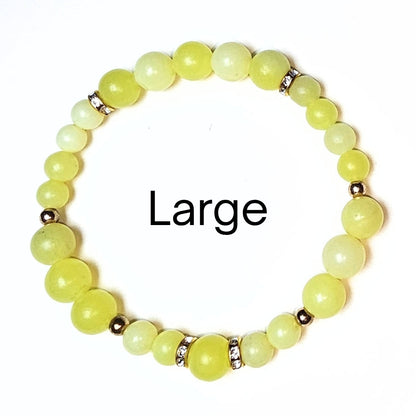 large lemon jade bracelet