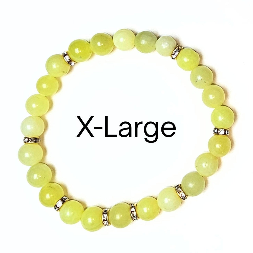 x large lemon jade bracelet