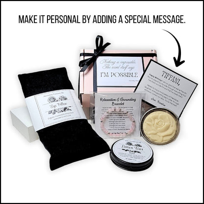 Rose Calming Grounding Set Rose Quartz Bracelet