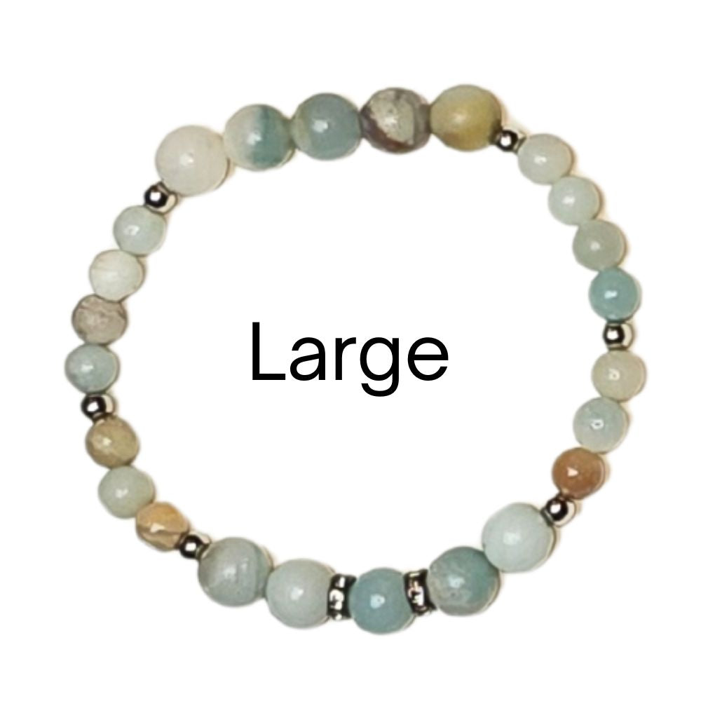 amazonite  Large grounding bracelet
