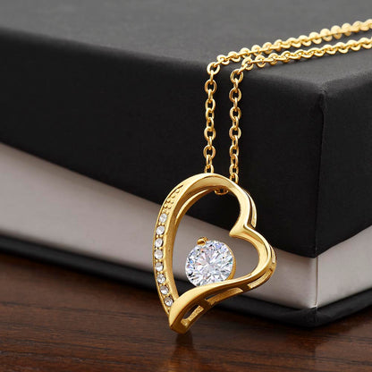 Elegant Heart Necklace Pendant (without message card)