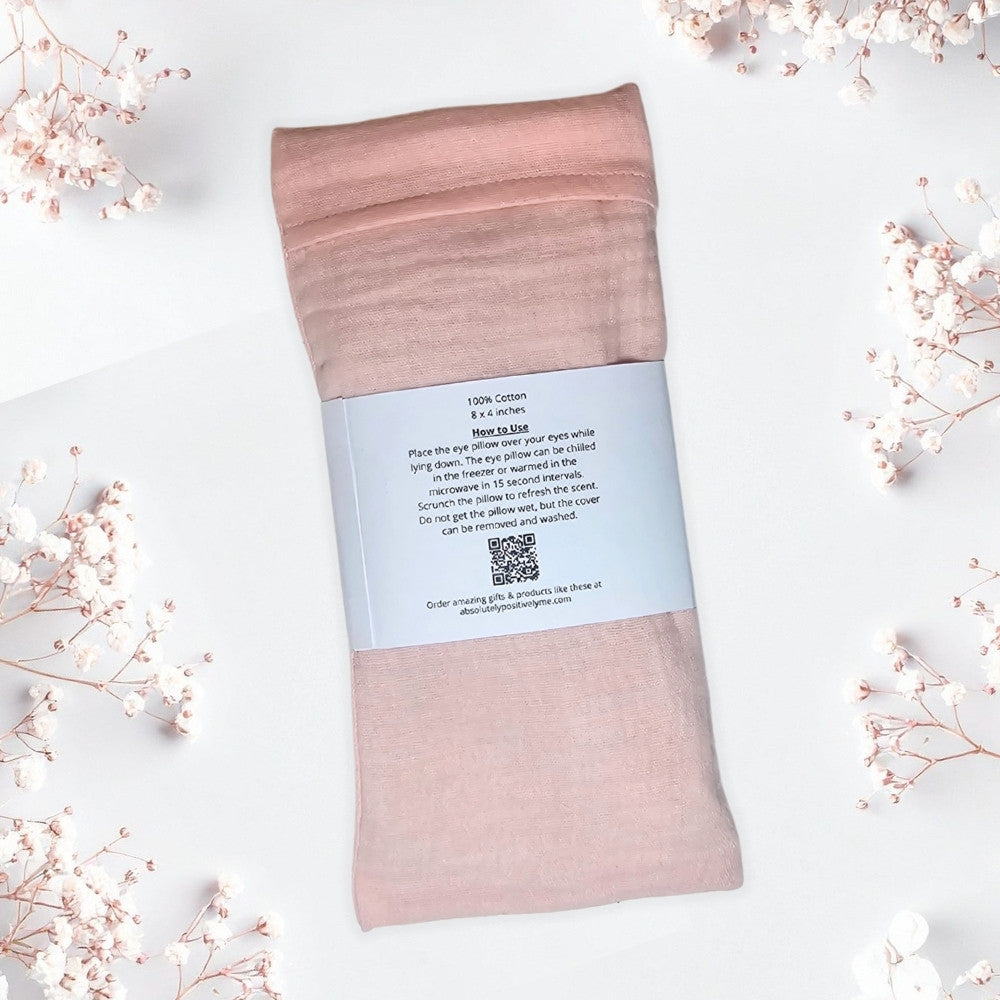 eye pillow peach cover  back