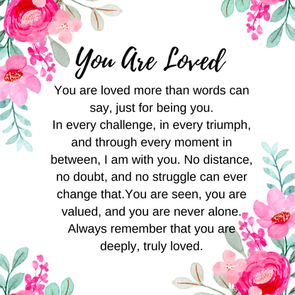 You are loved message card