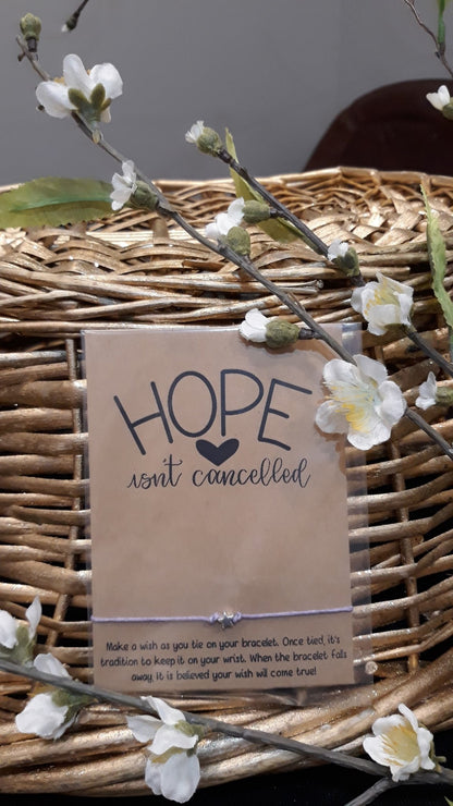 hope isn't cancelled wish bracelet 2