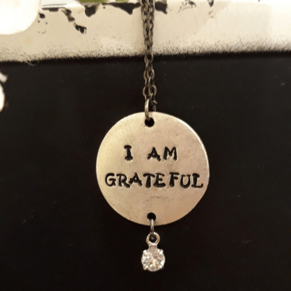 i am grateful necklace