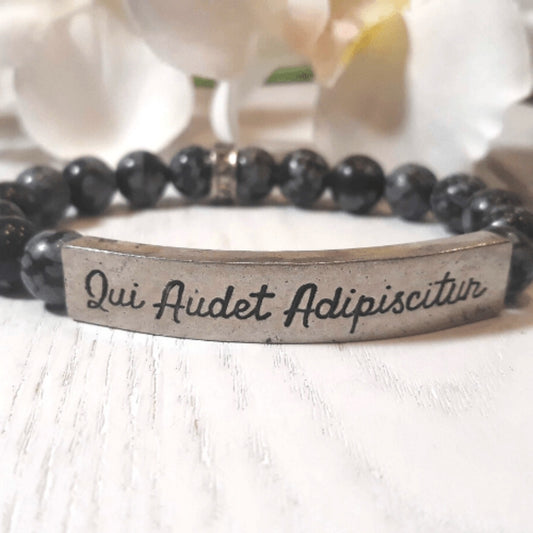 latin writing bracelet