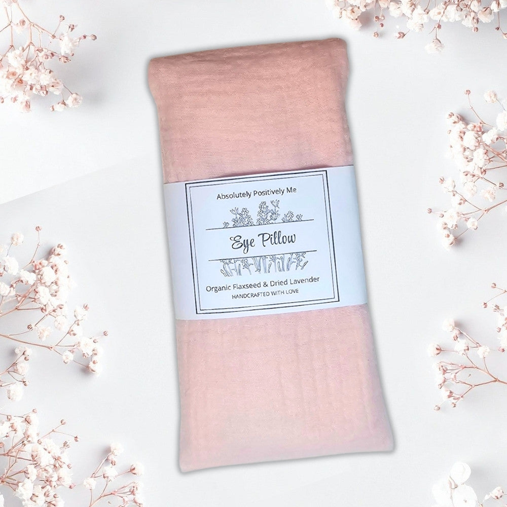 lavender eye pillow peach cover  