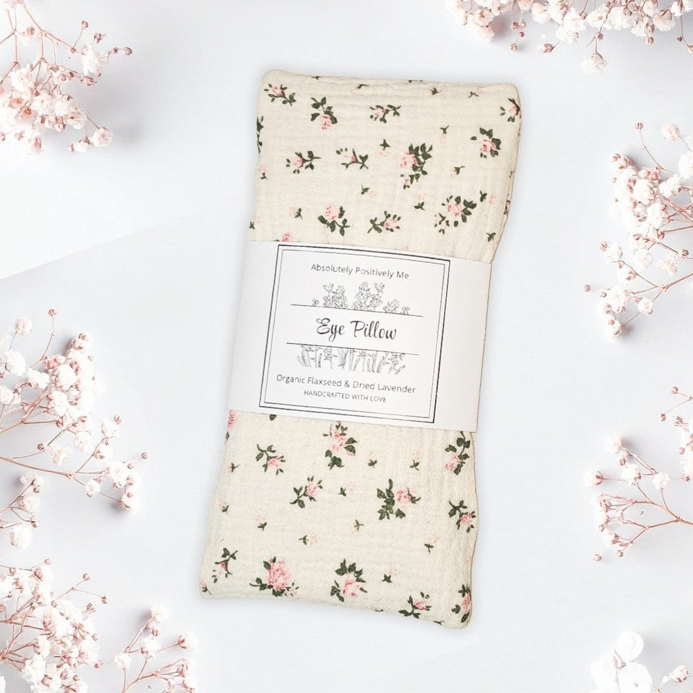 lavender floral eye pillow