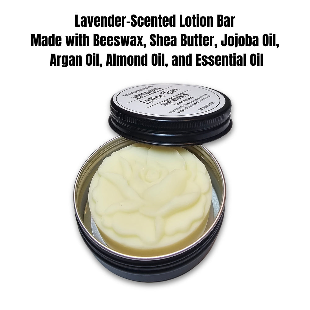 lavender scented lotion bar small with ingredients