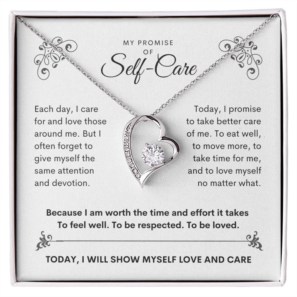 my promise of self car silver necklace