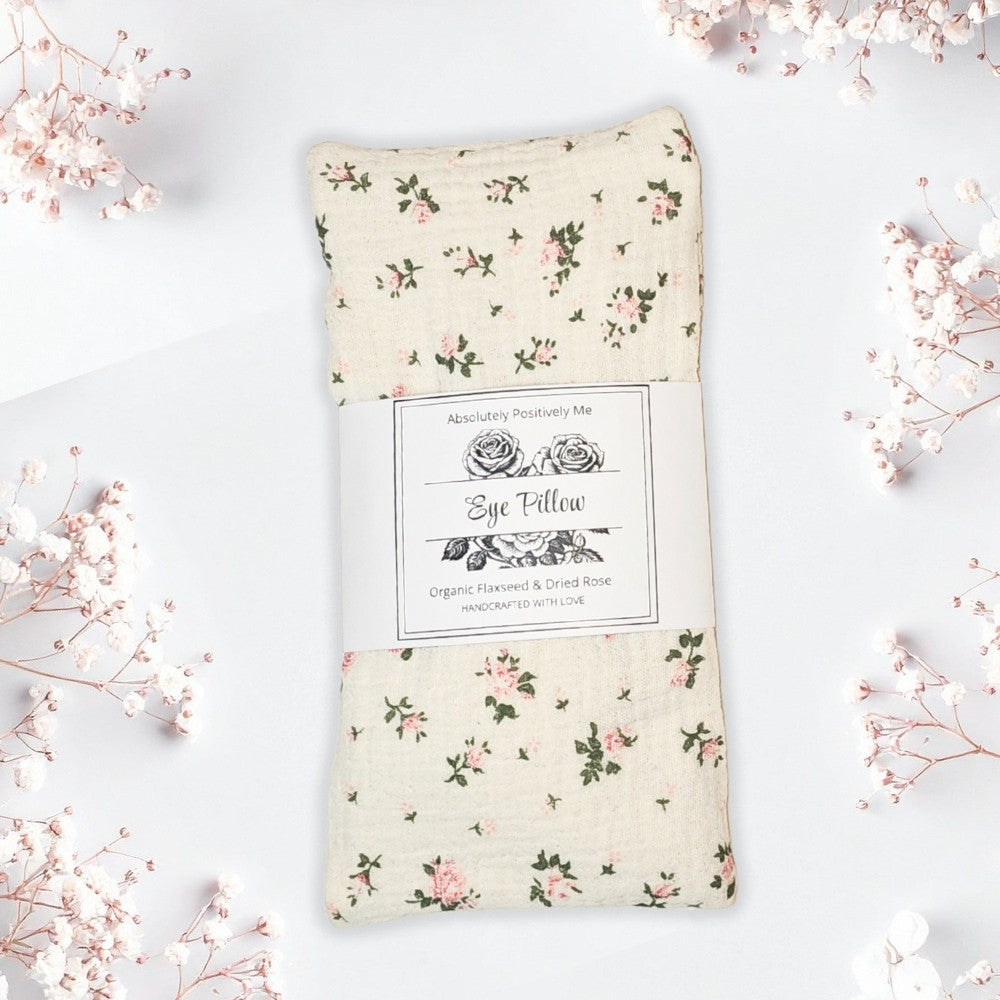 rose floral eye pillow