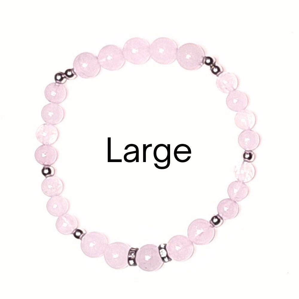 rose quartz grounding bracelet