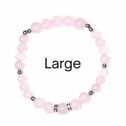 rose quartz grounding bracelet