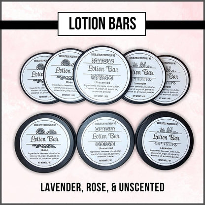 selection of lotion bars