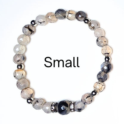 small crackle agate bracelet