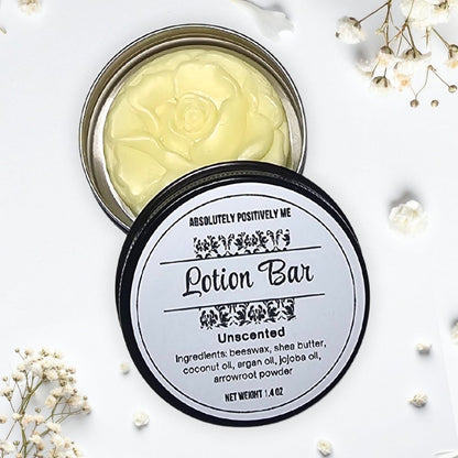 unscented lotion bar small