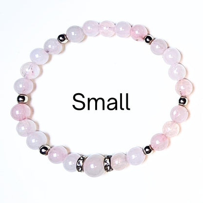 small rose quartz bracelet