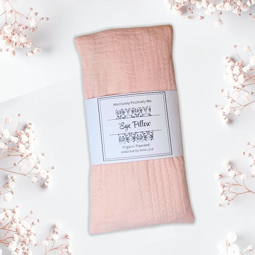 unscented eye pillow peach cover  